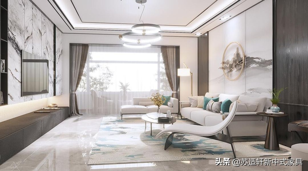 新中式的质感 中国式轻奢；这样家具搭配可喜欢装修效果图片_1
