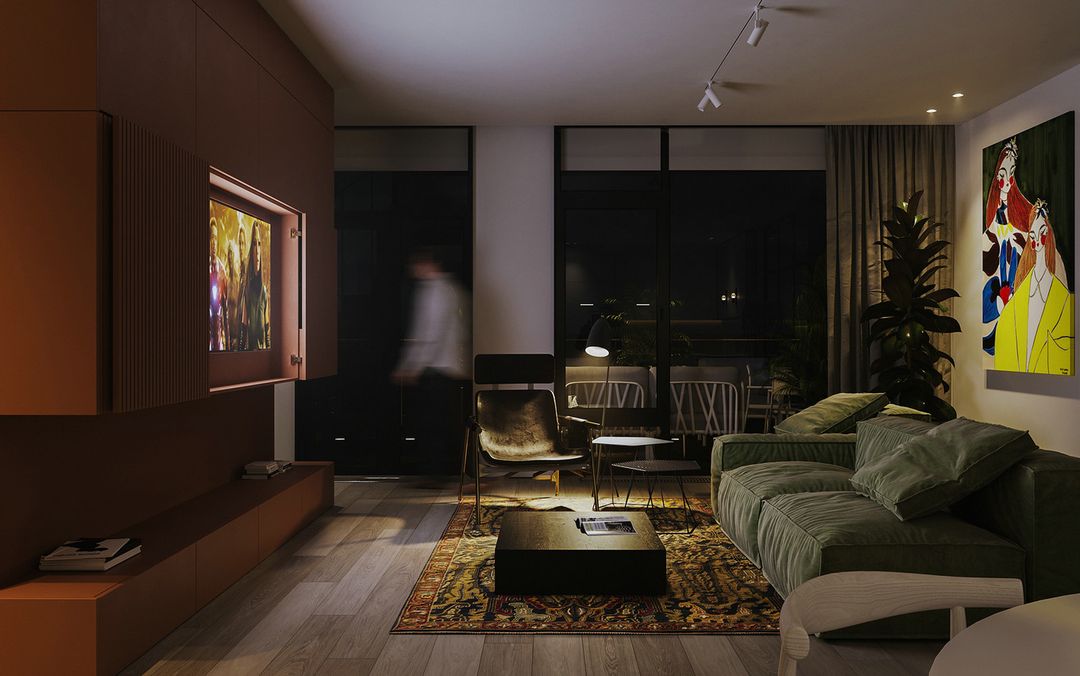 「家居设计」多彩新型北欧风公寓，充满创意与艺术感的独特设计装修效果图片_5