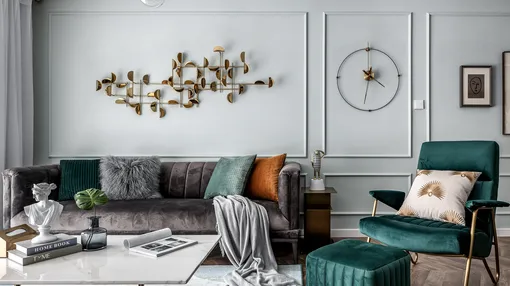 黄铜、丝绒、不到20件单品打造复古摩登电影场景 #家点颜色#