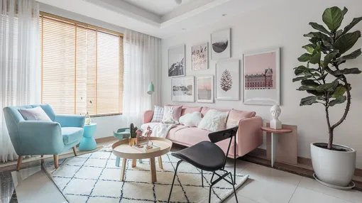 2万元改造精装房，她的家从硬汉大叔变身梦幻少女#家点颜色#