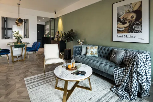 古典美与现代时尚感兼具，89m²复古小三居#真实人家#