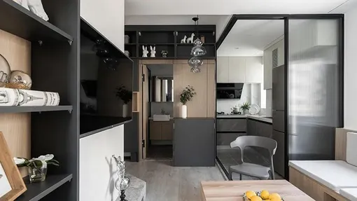 25㎡的逆袭丨独立厨房，客厅，卫生间，实现了三口人的居住自由