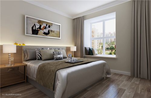 房屋简装效果图10万打造成熟内敛的现代三居房(图2)