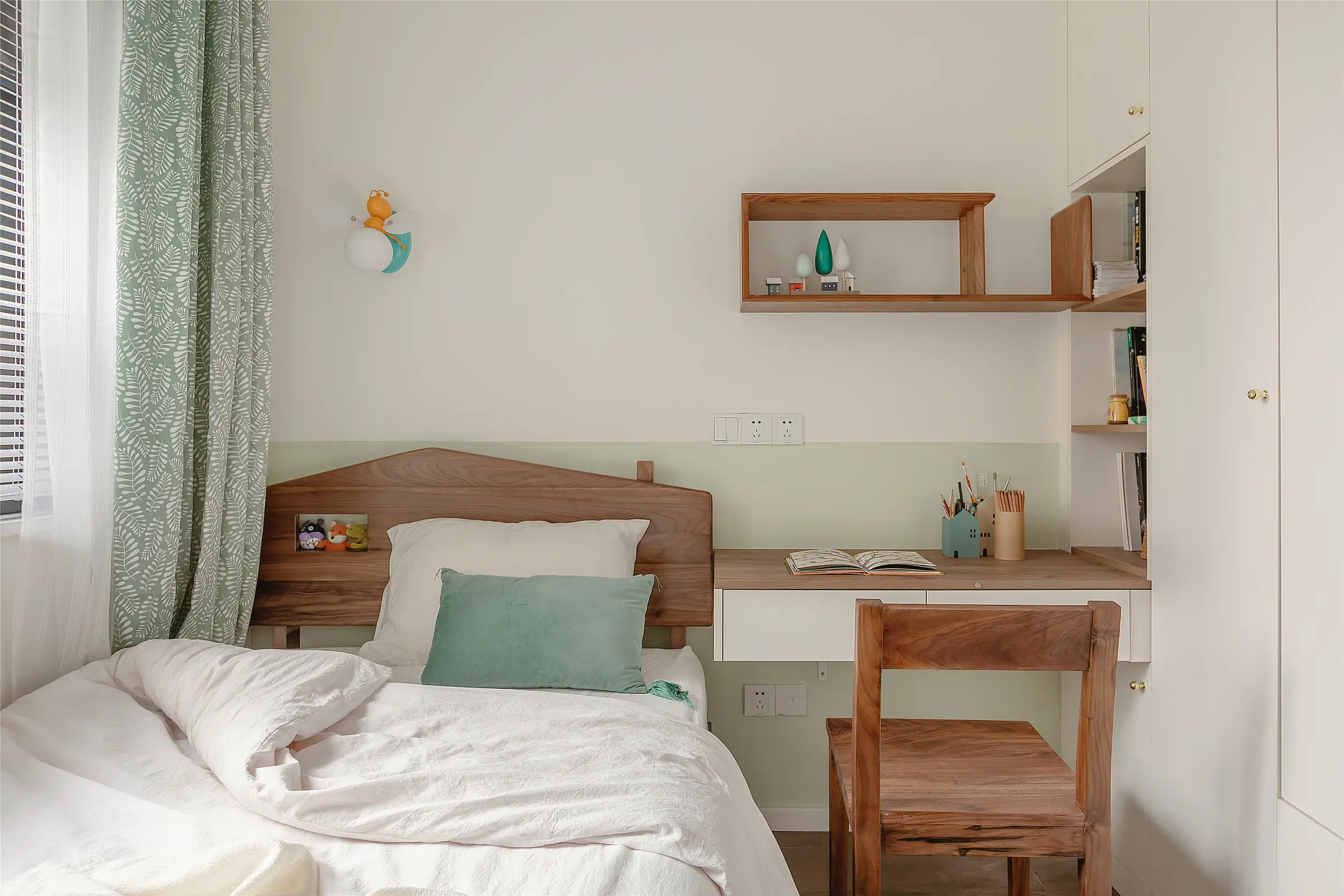 想要清新自然的卧室，可以这么搭配乳胶漆～图片_5