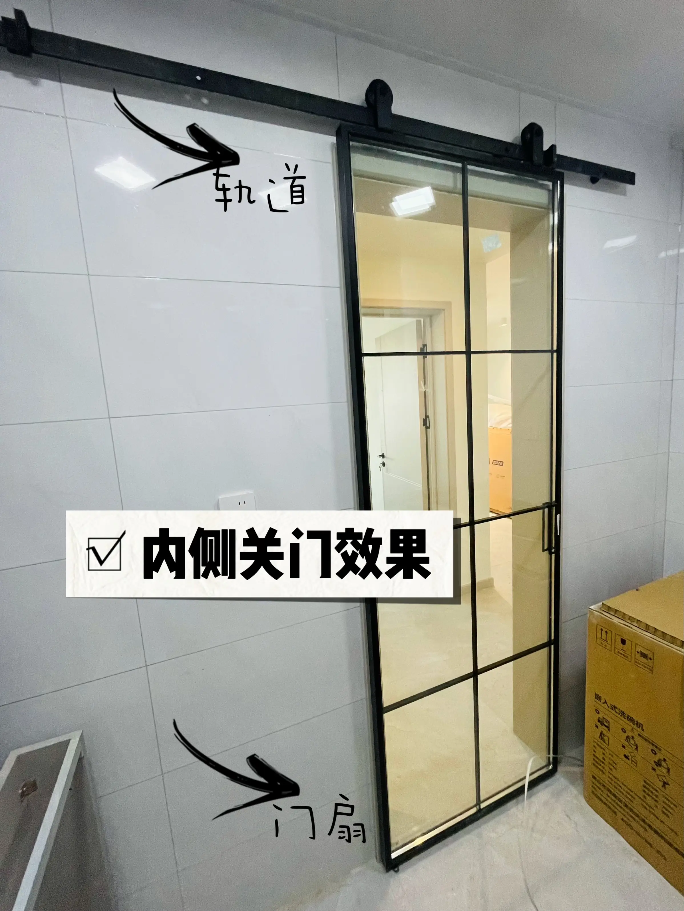 大有门道｜装在厨房内侧的谷仓门图片_3