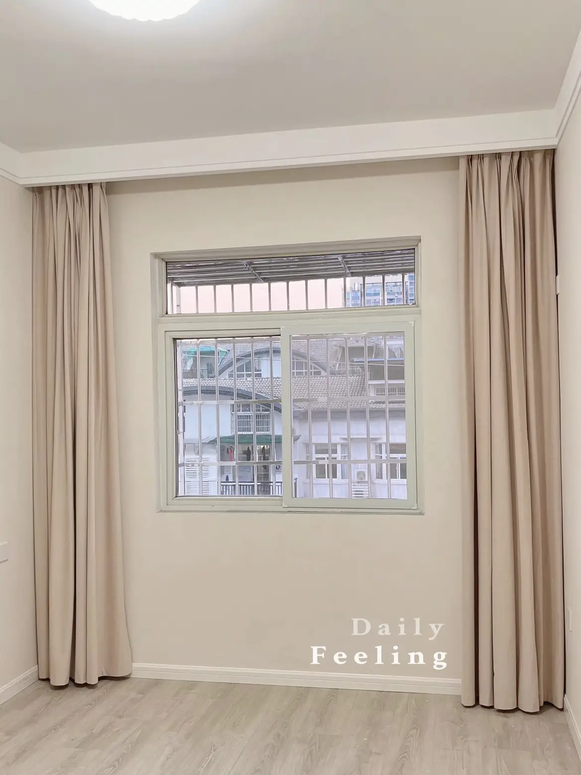 奶油卧室墙面改造|可可蛋奶试过了,没翻车图片_1