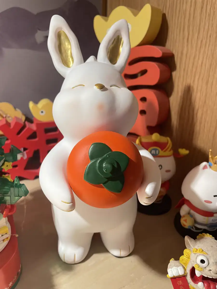 哇，爱了这对兔子🐰新年摆件图片_2