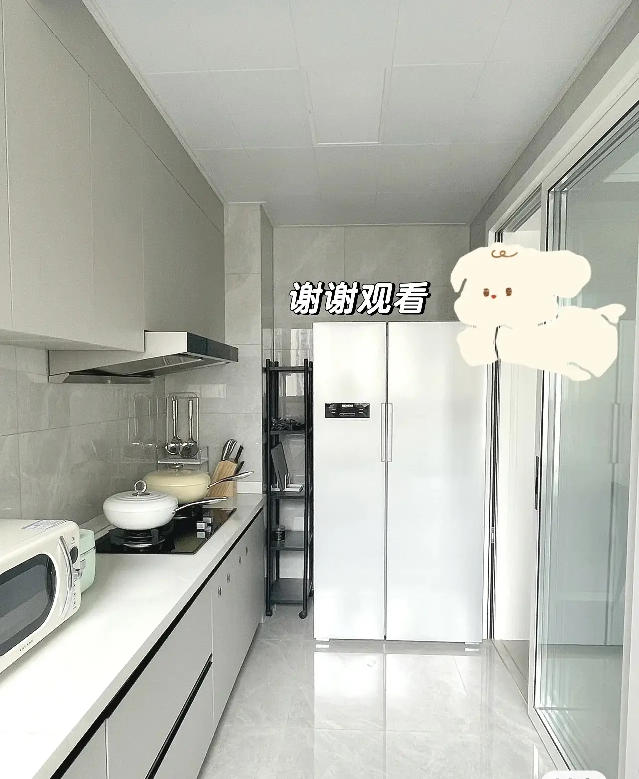 小户型高级灰厨房，如何榨干每一寸~图片_4
