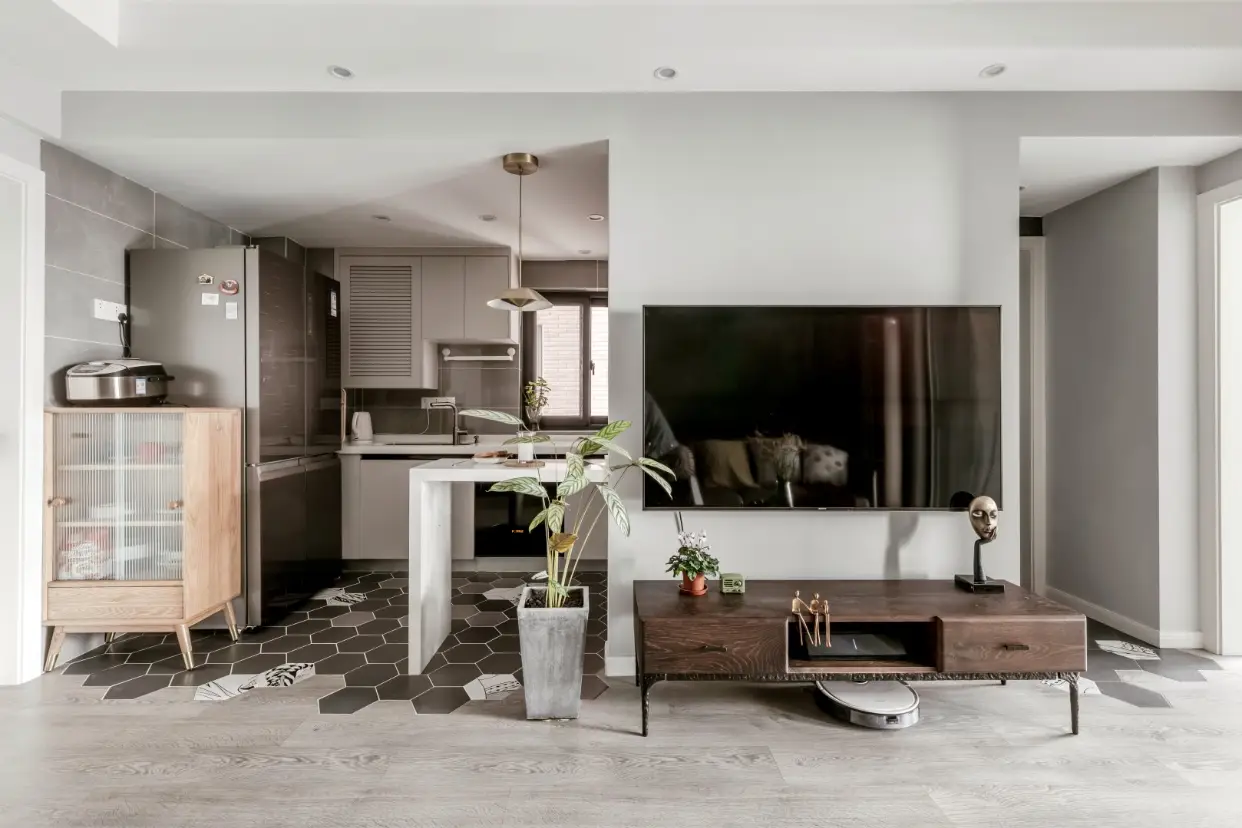 这样的开放式厨房布局太香了图片_1