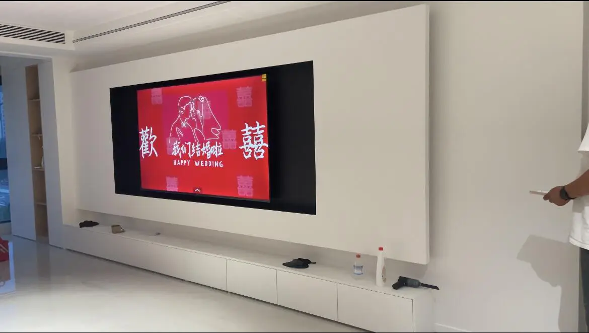 极简风电视背景墙终于落地啦🤩图片_1
