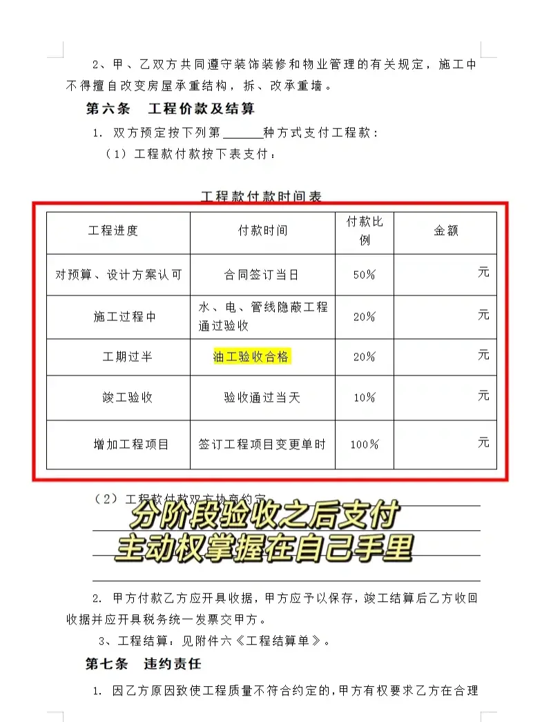 半包装修合同签订注意事项，轻松避坑！图片_6