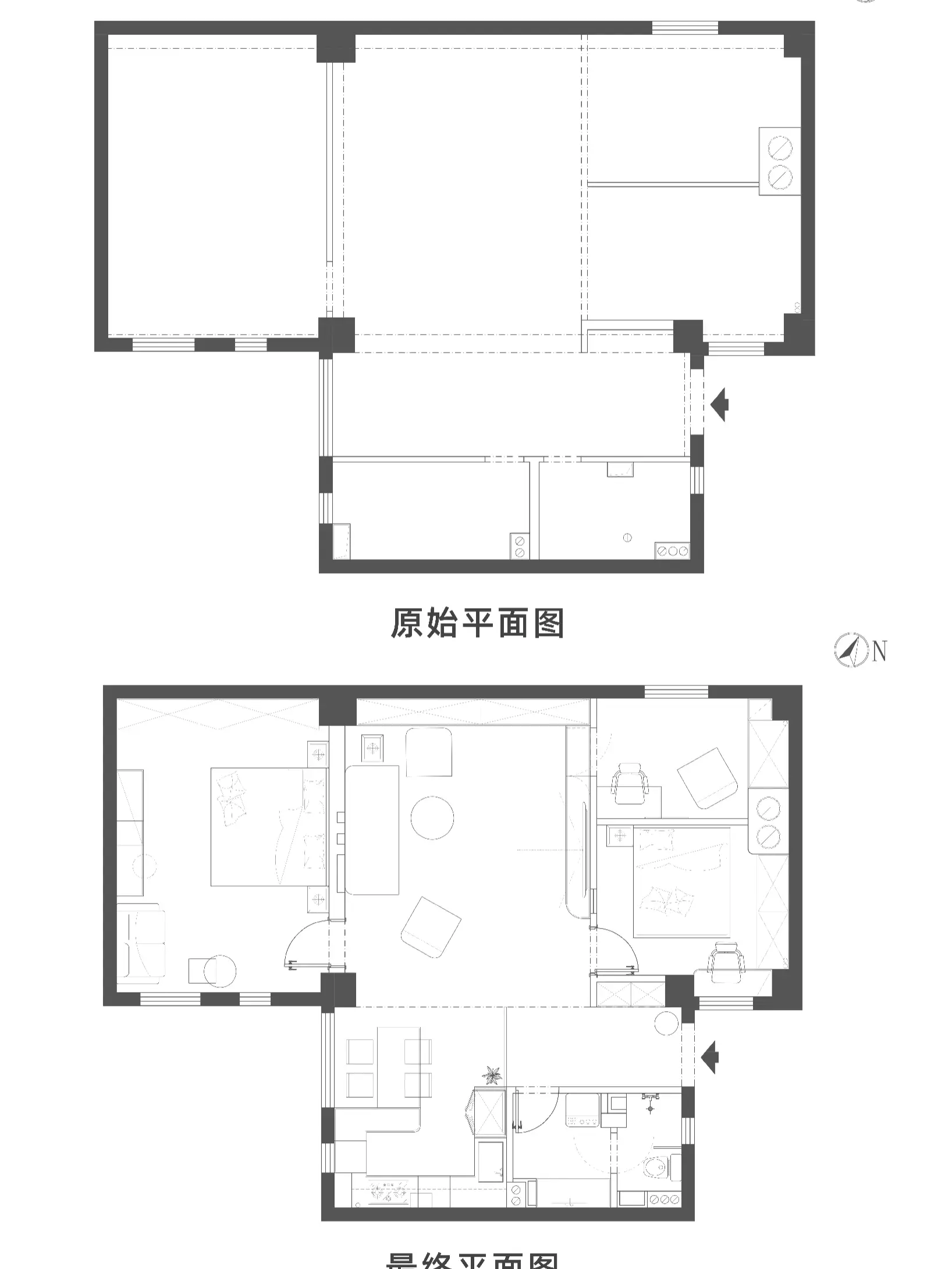 如果餐厅够长，一定要做岛台餐桌~图片_2