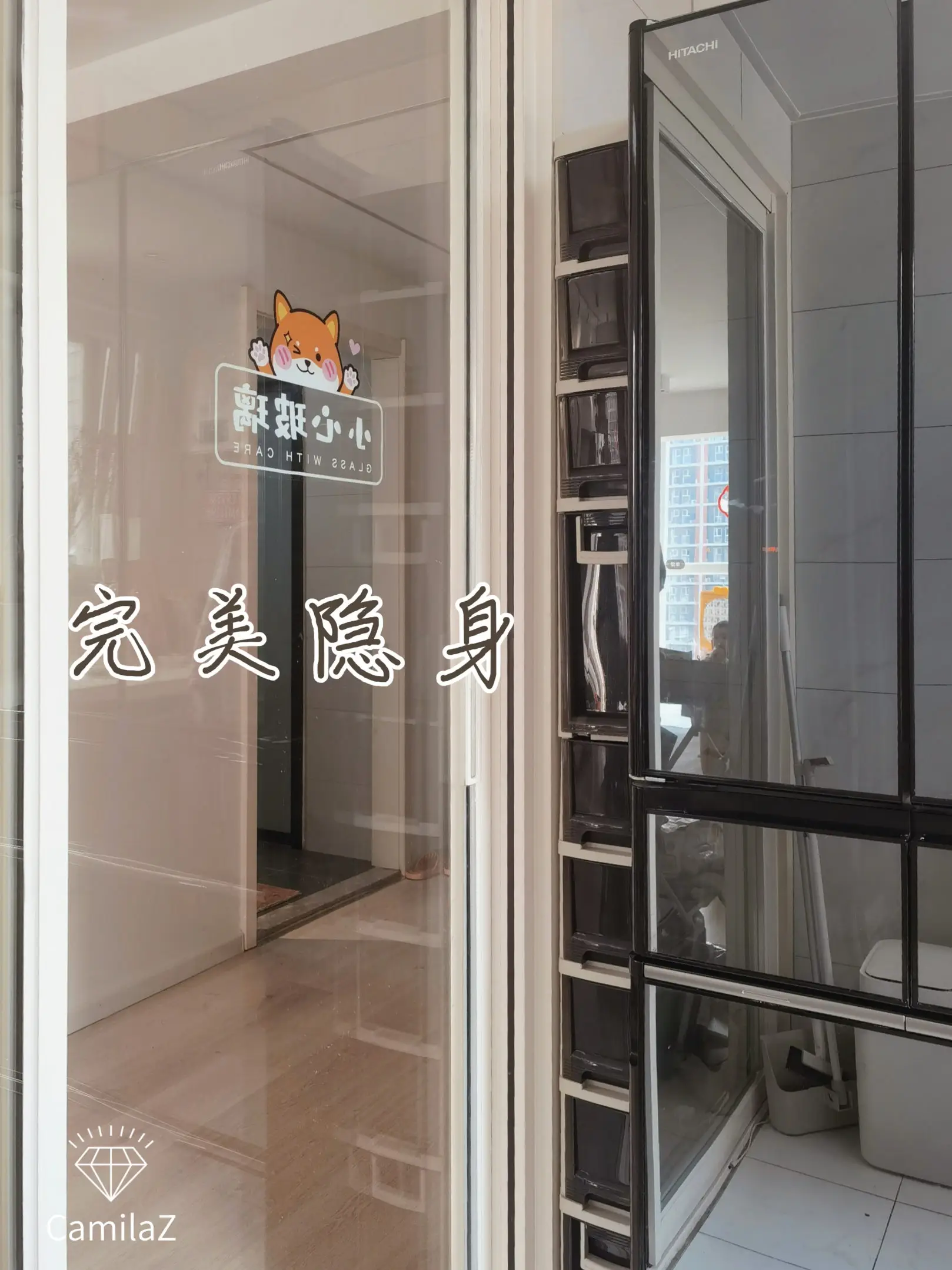 极致夹缝收纳 | 厨房123L隐形收纳柜图片_5