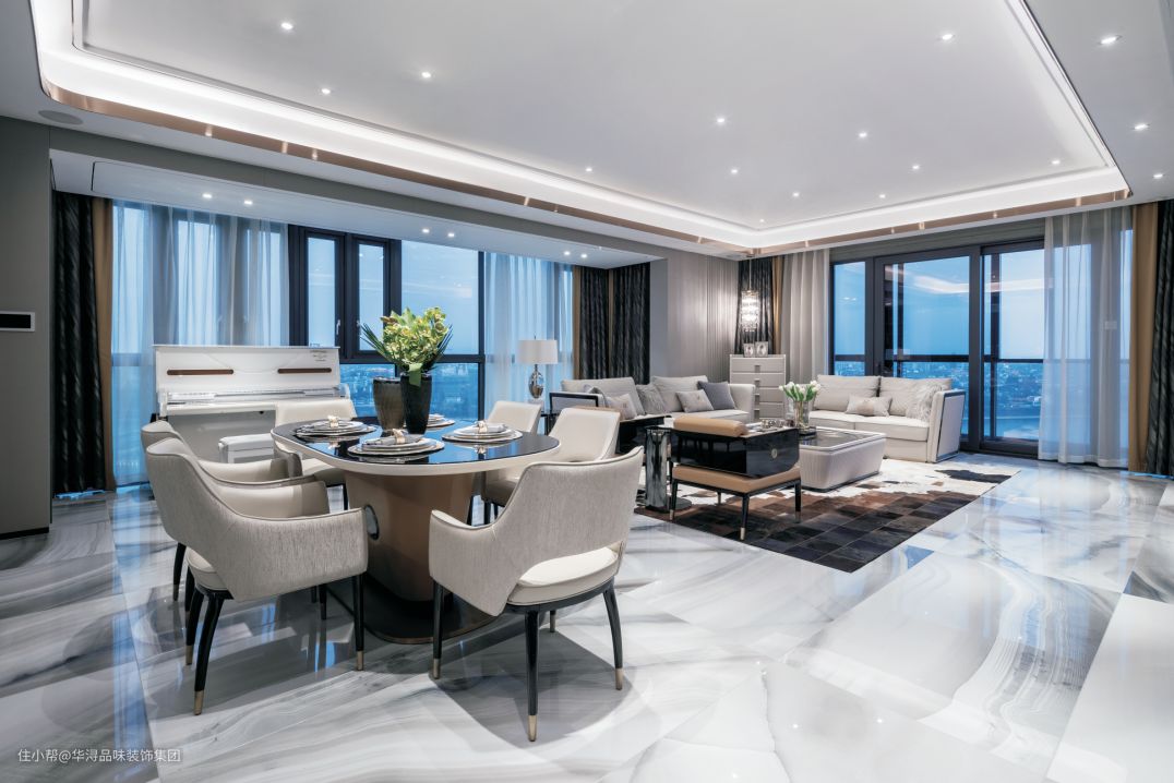 无主灯设计客厅大巧不工最简单的才是最经典的(图4)