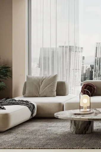 55㎡独立女性的精致轻奢 LOFT，一窗明媚光景