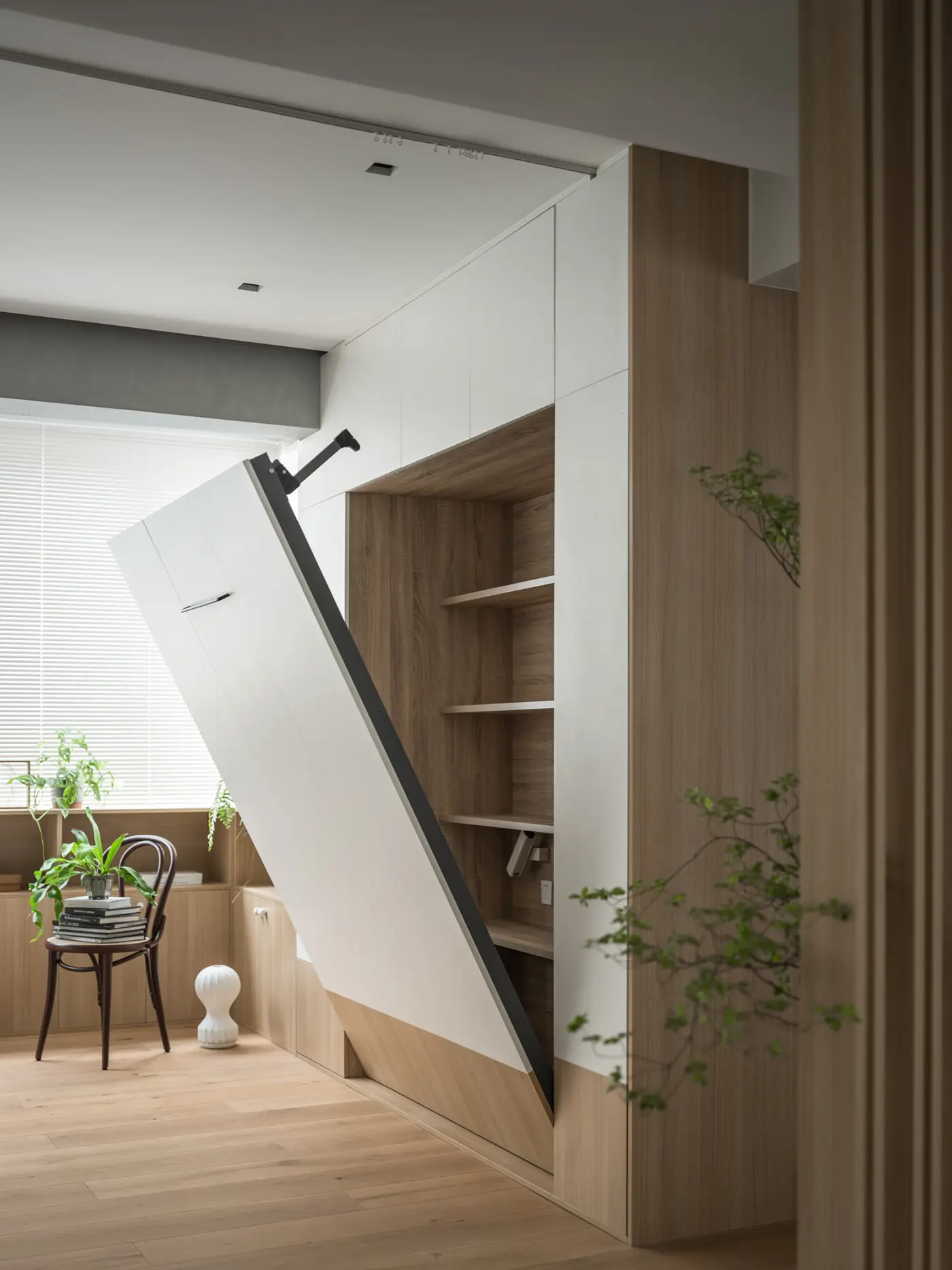 小户型原木风客厅，空间虽小细节不少！图片_4