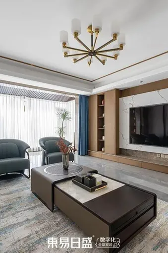 装修实景 I 221㎡新中式大平层：东方美学的现代演绎！