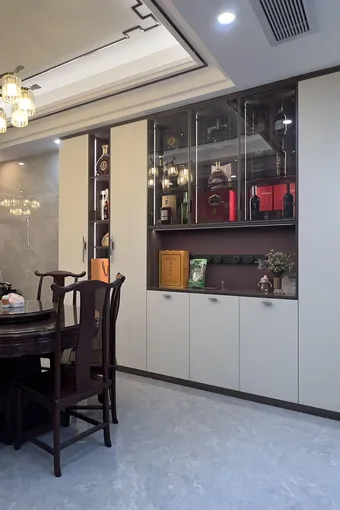 新中式的三层别墅是什么样的，一起解锁这套超有质感的案例