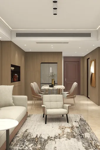 5G冲浪屋主，把136㎡家装成了原木感满满的轻奢风