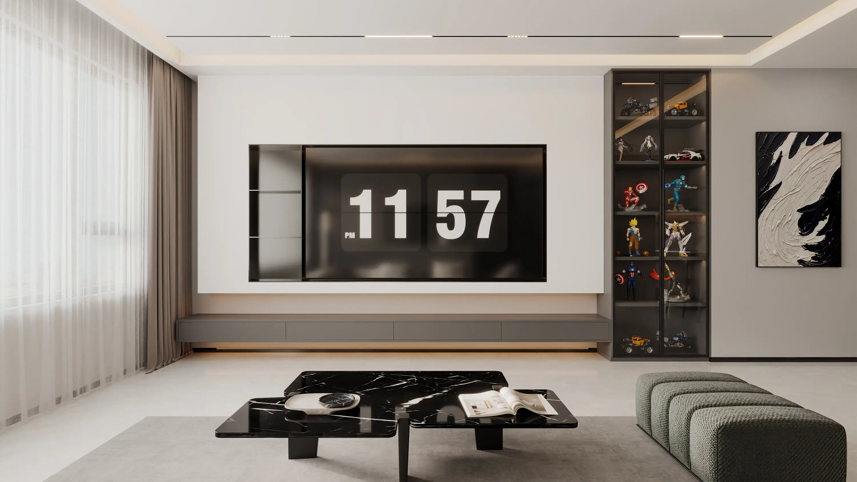 不凡的空间韵律，现代风格装修