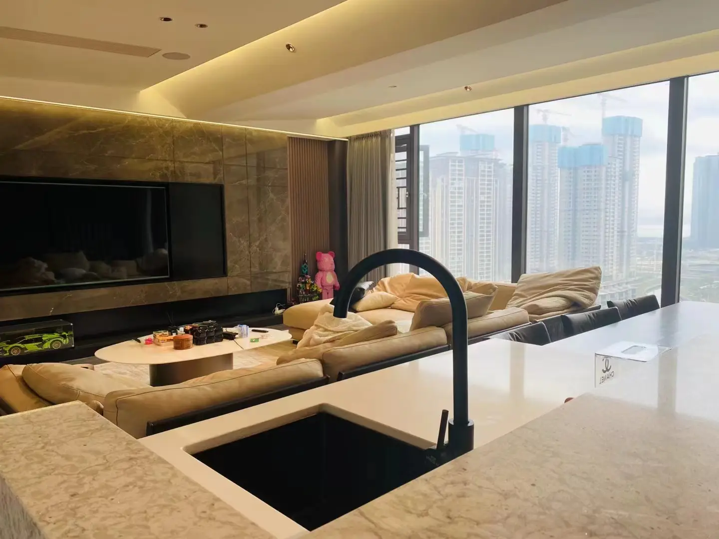 140m² | 御海天宸实景展示我家客厅图片_5