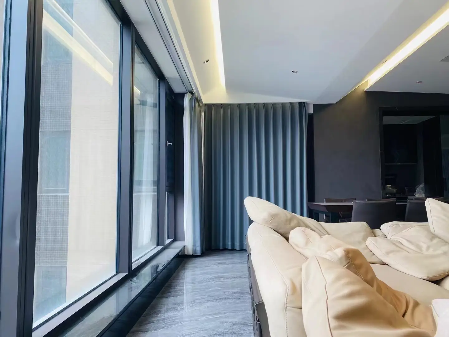 140m² | 御海天宸实景展示我家客厅图片_6