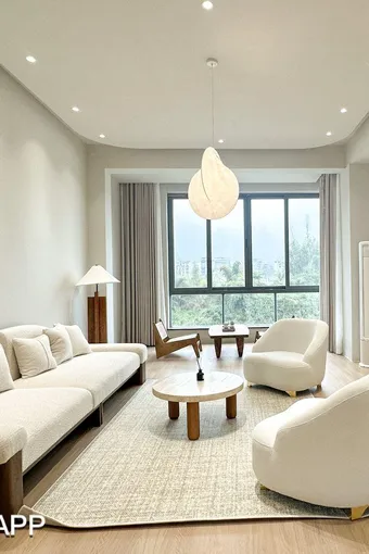 200㎡简约原木风，摆上禅意小饰品，品雅致人生