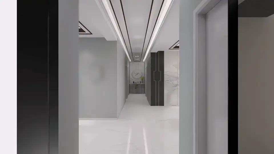 简美北港新区，150户型图装修设计图