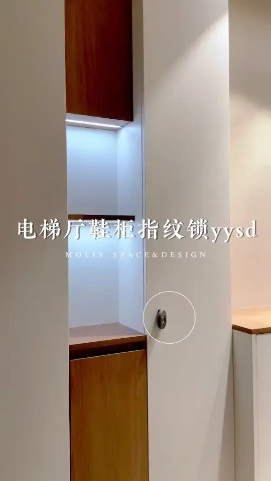 一梯两户丨电梯厅鞋柜你会装指纹锁吗❓