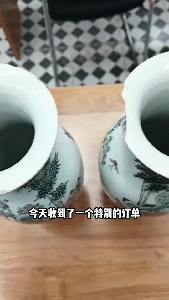 瓷器花瓶修复