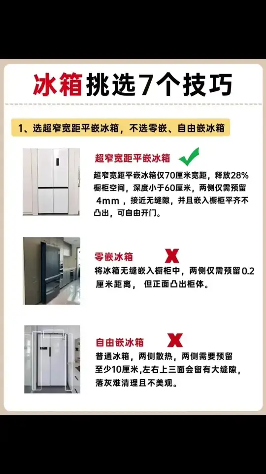 如何正确选购冰箱‼️7招教你省钱不买错！