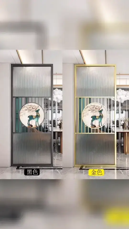 入户档门客厅装饰格栅玄关简约进门遮挡