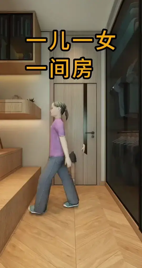 两个孩子一间房，这样装修，家里人都夸你